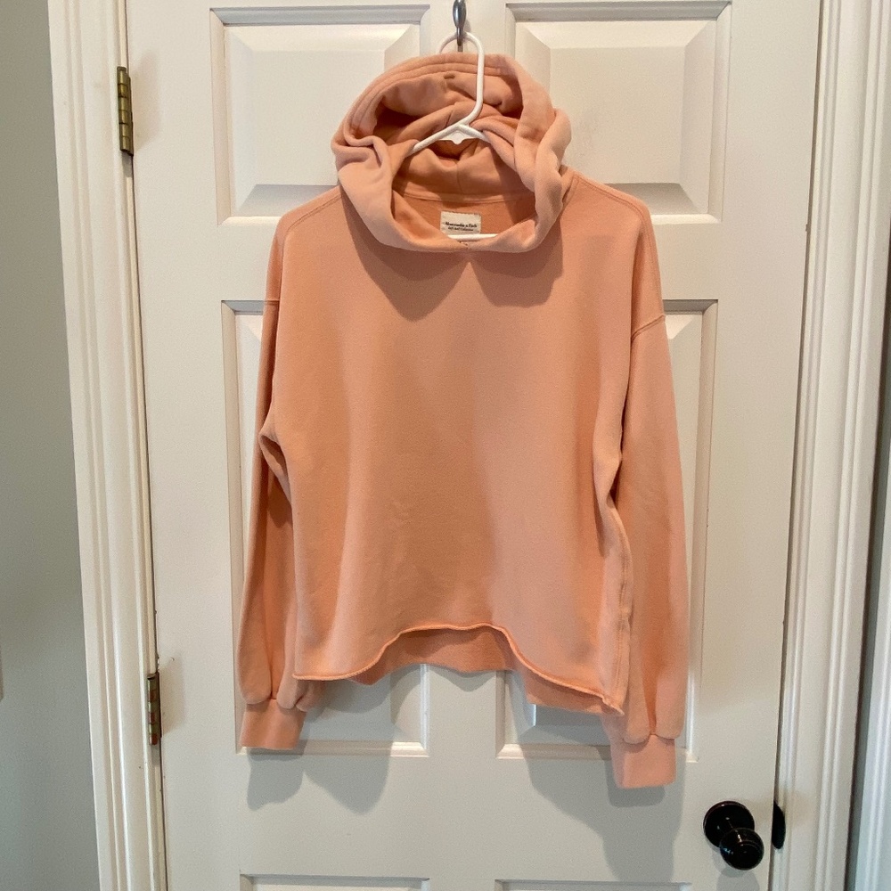 Abercrombie & Fitch soft A&F collection Hooded Sweatshirt Salmon 16561